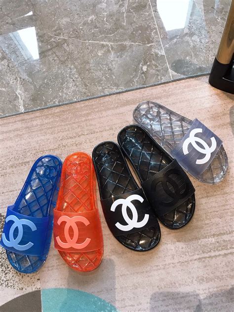 gel chanel slides|chanel slides for sale.